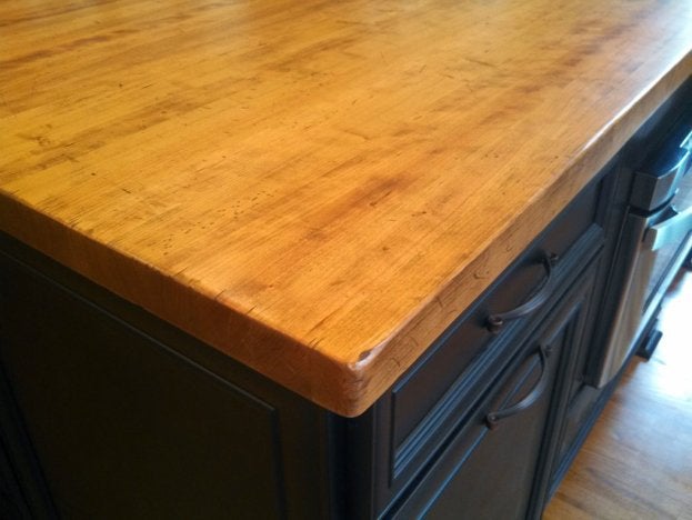 Cherry Distressed Edge Grain San Diego - The Countertop Company